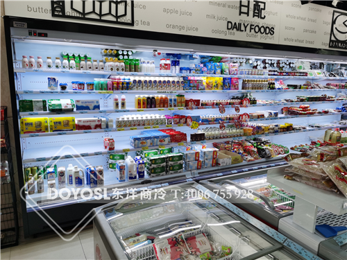 上海市市辖区嘉定区超市冷柜-风幕柜案例