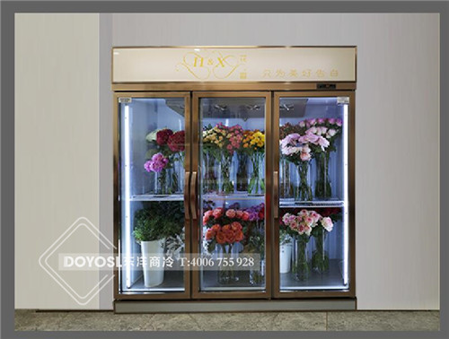 廣州花宣鮮花展示柜案例