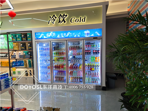 湖北省武汉市江汉区加油站饮料冷藏柜案例
