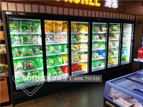 上海市市辖区奉贤区超市冷柜-风幕柜-鲜肉柜-冷冻柜案例