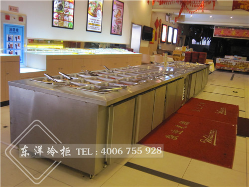 深圳自助餐保鲜展示柜工程案例